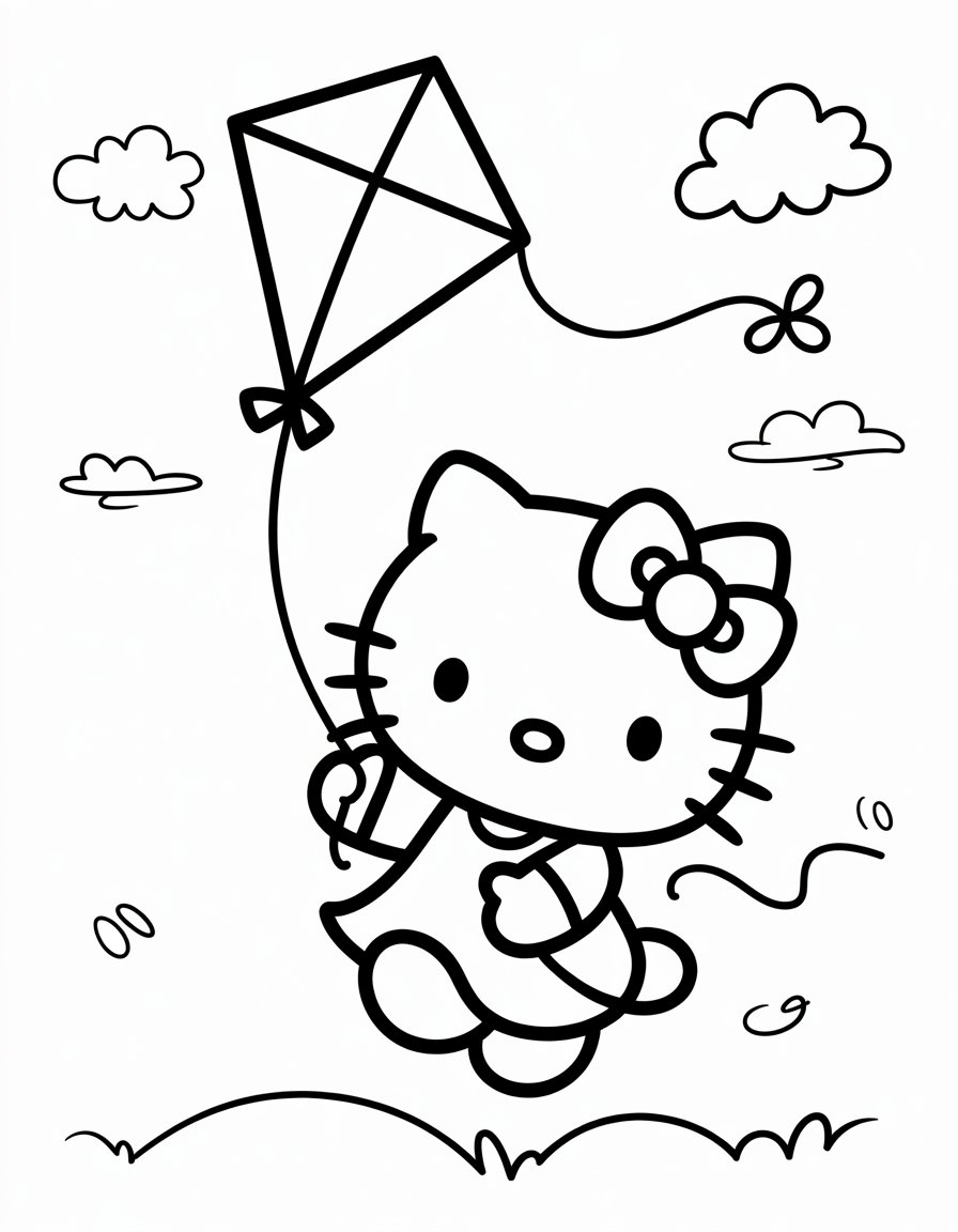 Windy Day Hello Kitty